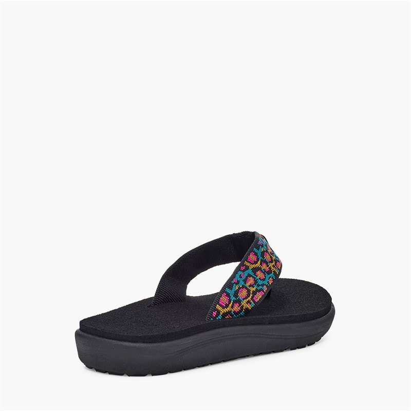 Teva Girls Voya Flip Sandals Dorinda Black Multi - Image 3