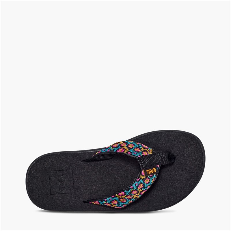 Teva Girls Voya Flip Sandals Dorinda Black Multi - Image 4