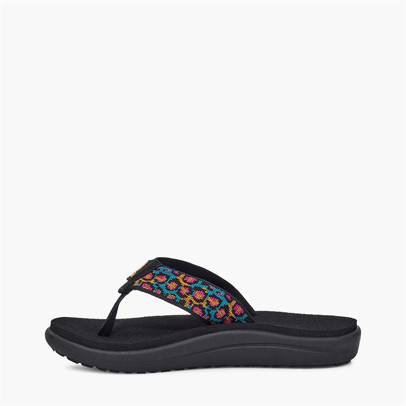 Teva Girls Voya Flip Sandals Dorinda Black Multi - Image 5