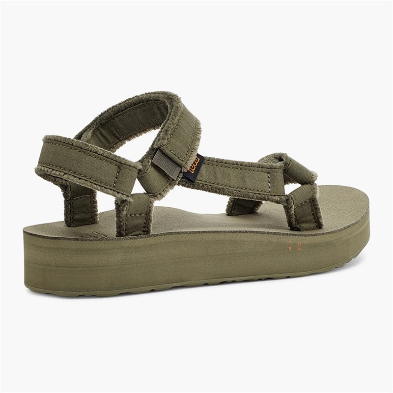 Teva Womens Midform Universal Canvas Sandals Olive - Image 3