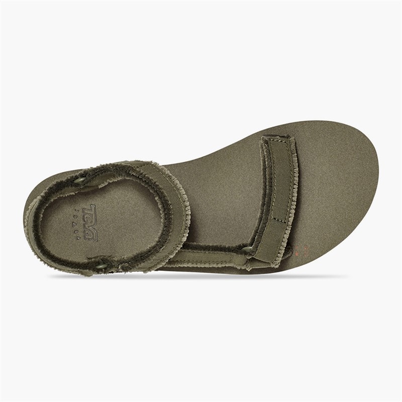 Teva Womens Midform Universal Canvas Sandals Olive - Image 4