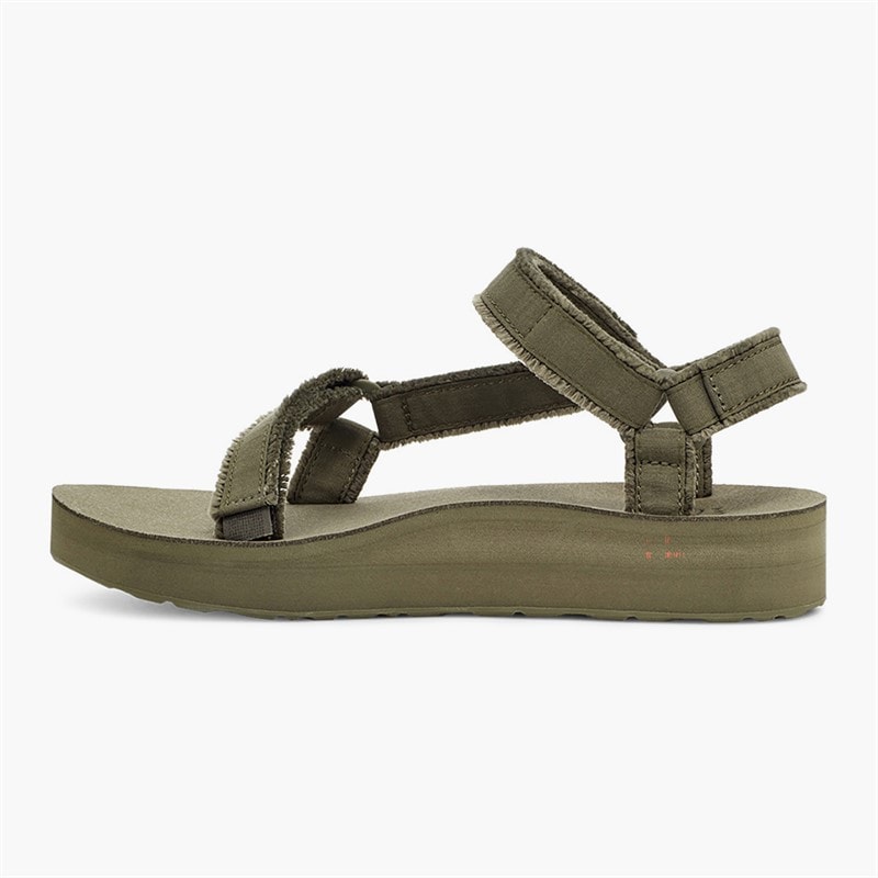 Teva Womens Midform Universal Canvas Sandals Olive - Image 5