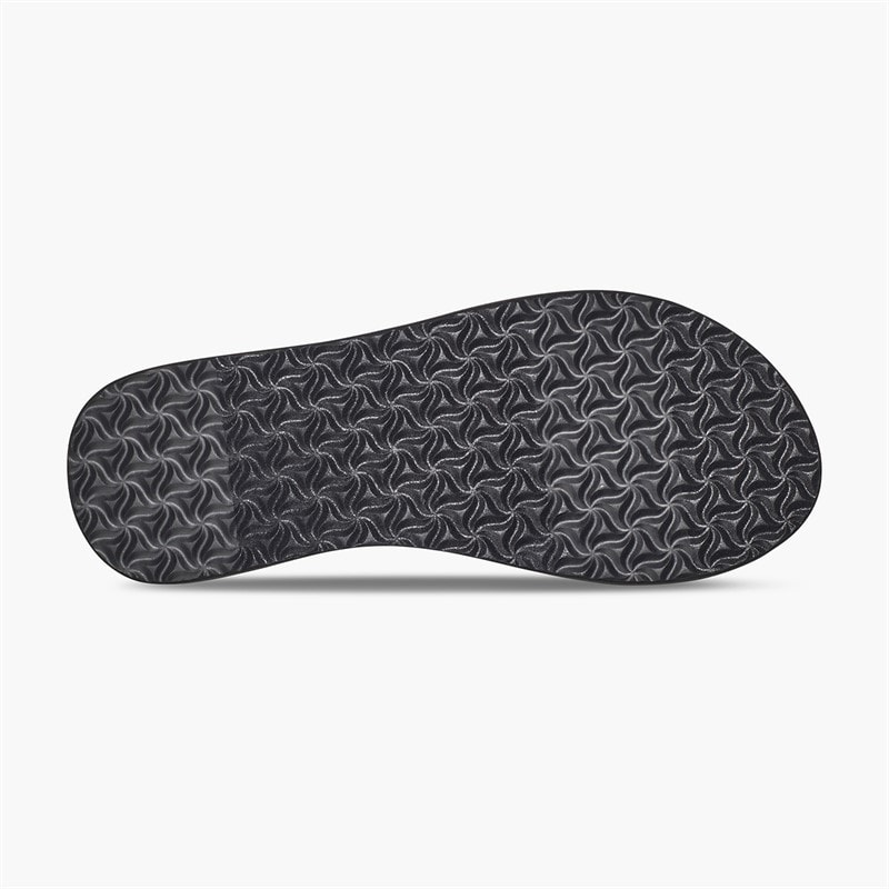 Teva Womens Olowahu Sandals Palms Black/White - Image 2
