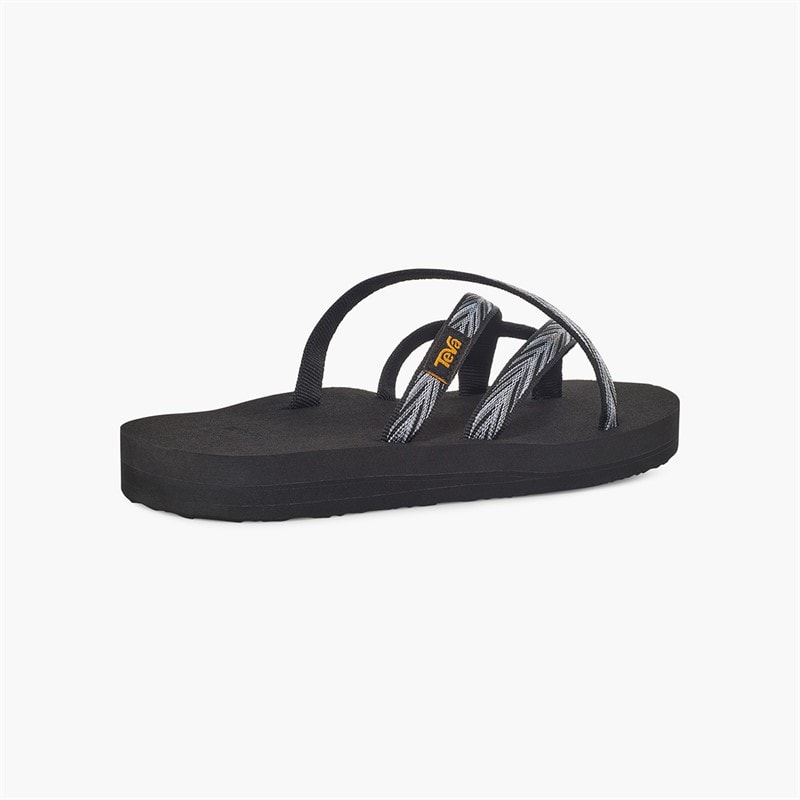 Teva Womens Olowahu Sandals Palms Black/White - Image 3