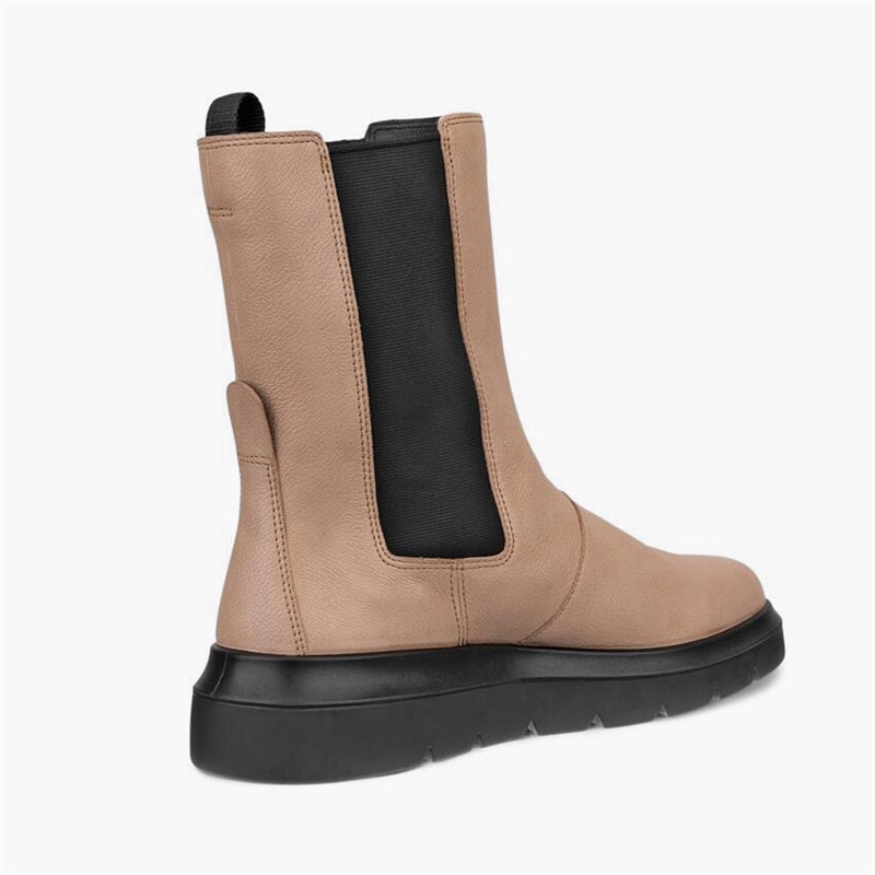 ECCO Womens Nouvelle Leather Chelsea Boots Nude - Image 3