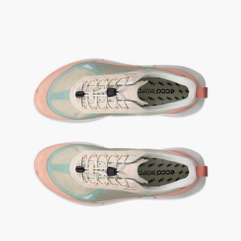 ECCO Womens Biom 2.2 Breathru Speedlace Trainers Dusty Peach/Limestone/Aquatic - Image 4