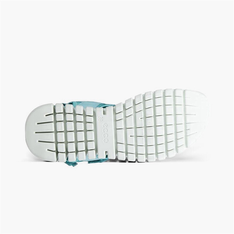 ECCO Womens Gruuv Sol Nubuck Ankle Strap Sandals Aquatic - Image 5