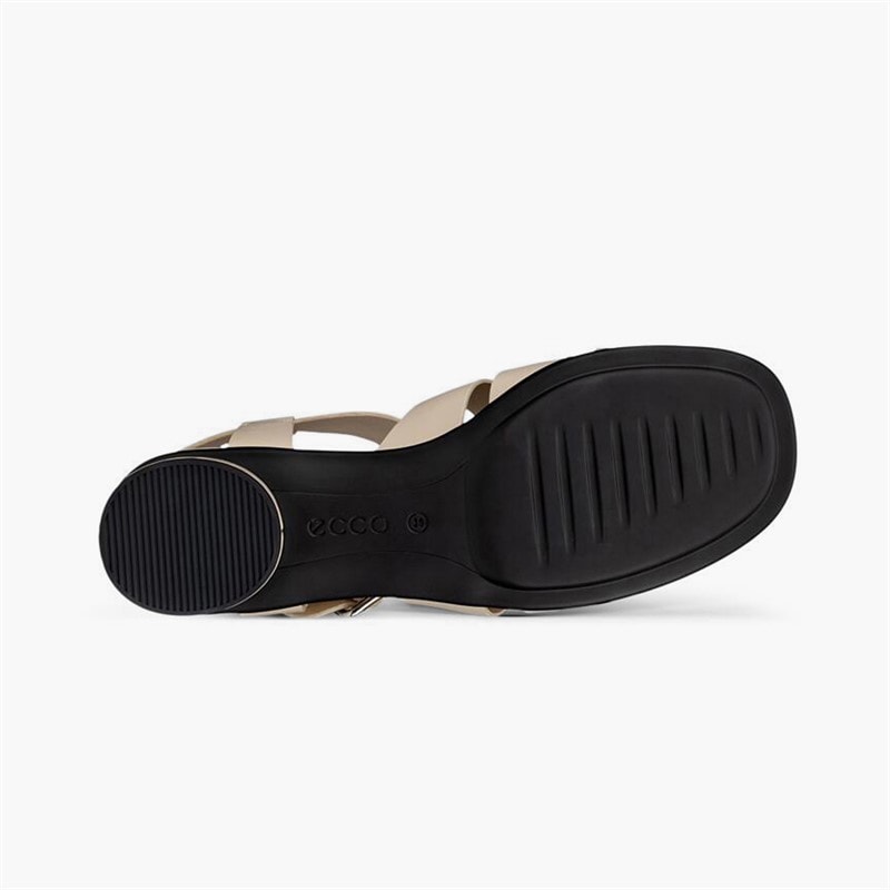 ECCO Womens Sculpted Alba Leather Roman Sandals Limestone - Image 5