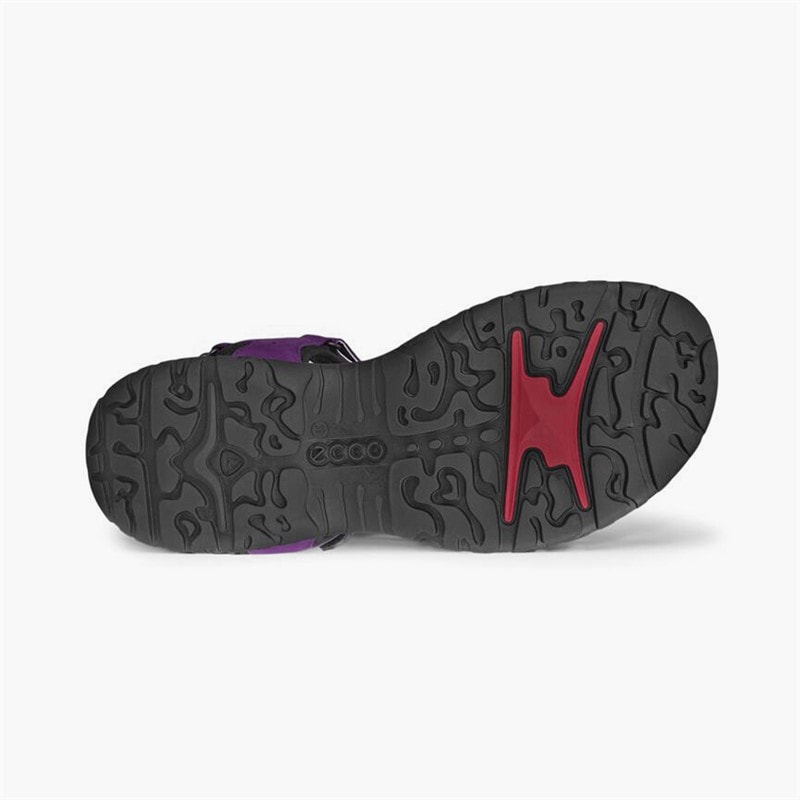 ECCO Womens Offroad Roam Nubuck Ankle Strap Sandals Imperial Purple/Beetroot - Image 5