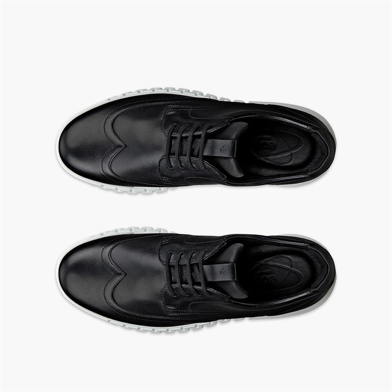 ECCO Mens Gruuv Studio Trainers Black/Black - Image 2