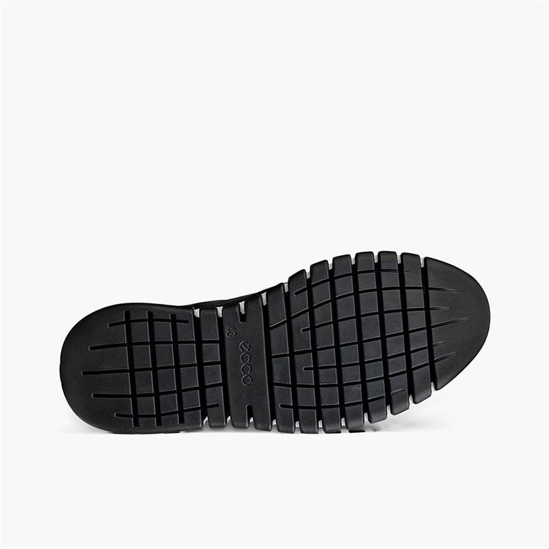 ECCO Mens Gruuv Studio Trainers Black/Black - Image 3
