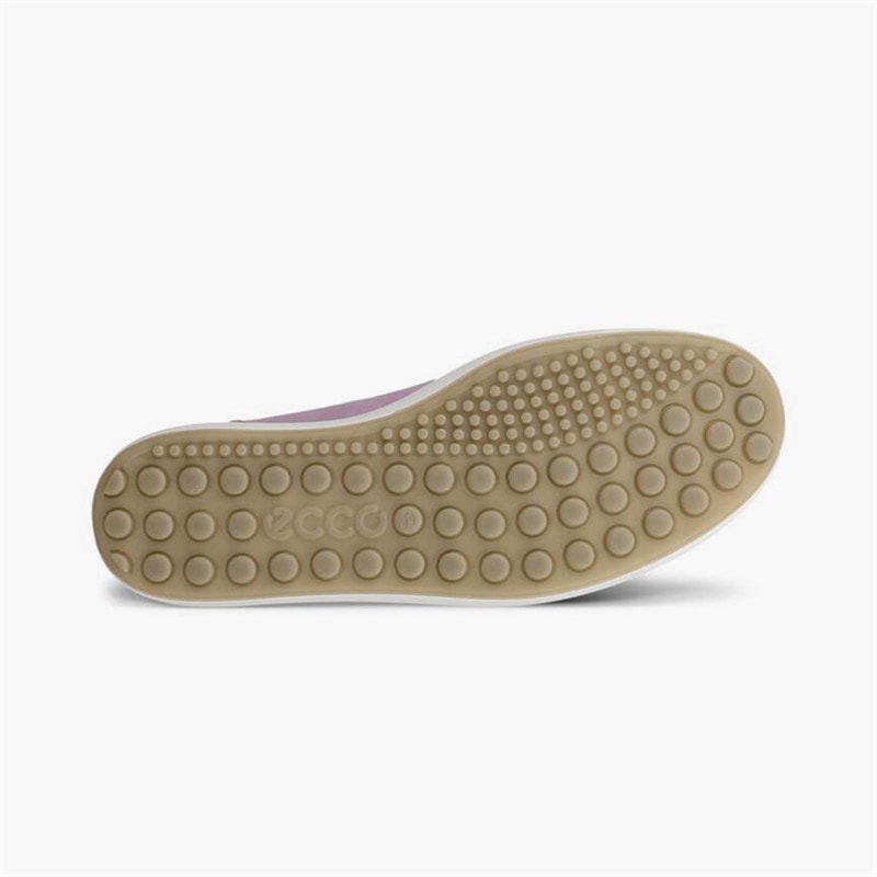 ECCO Womens Soft VII Nubuck Trainers Lavender Mist - Image 5