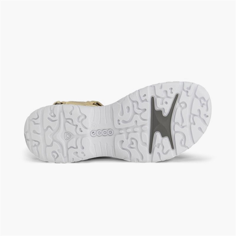 ECCO Womens Offroad Roam Nubuck Ankle Strap Sandals Straw/Bright White/Dusty Peach/Straw - Image 5