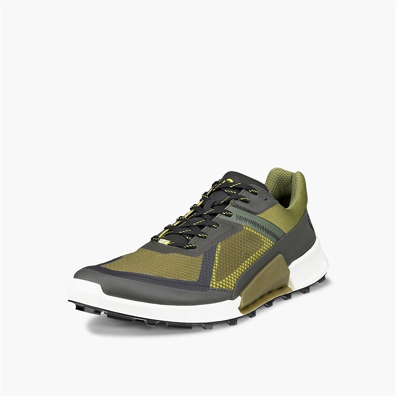 ECCO Mens Biom 2.1 X Country Trail Trainers Peat/Acorn/Lime Punch - Image 2
