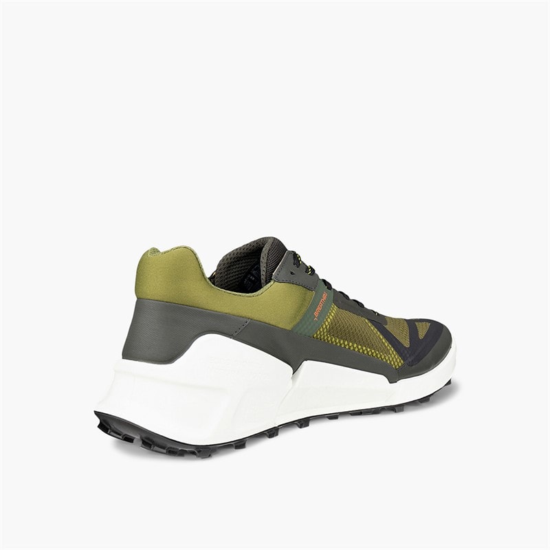ECCO Mens Biom 2.1 X Country Trail Trainers Peat/Acorn/Lime Punch - Image 3