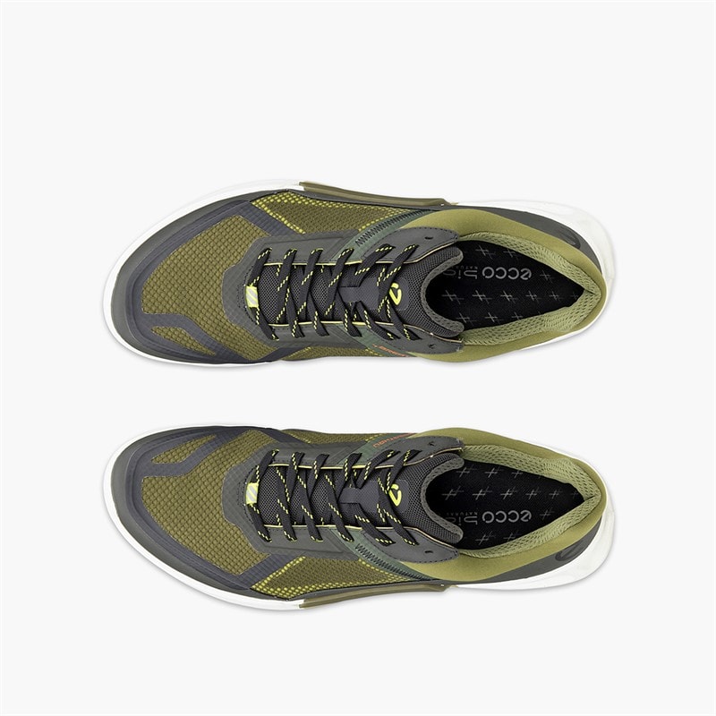 ECCO Mens Biom 2.1 X Country Trail Trainers Peat/Acorn/Lime Punch - Image 4