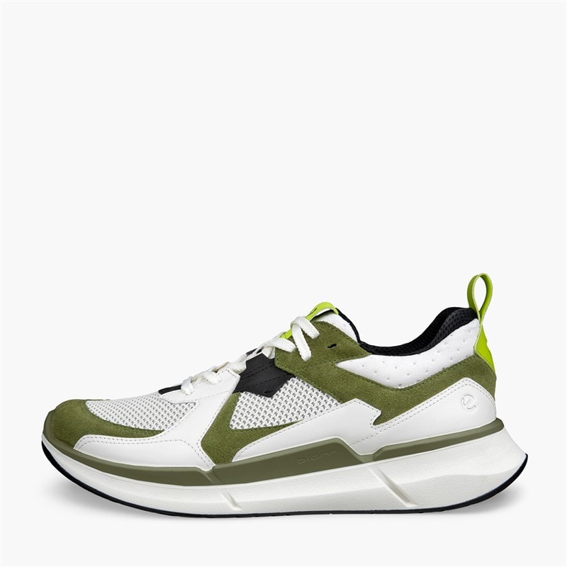 ECCO Mens Biom 2.2 Runner Trainers Acorn/White/Shadow White - Image 1