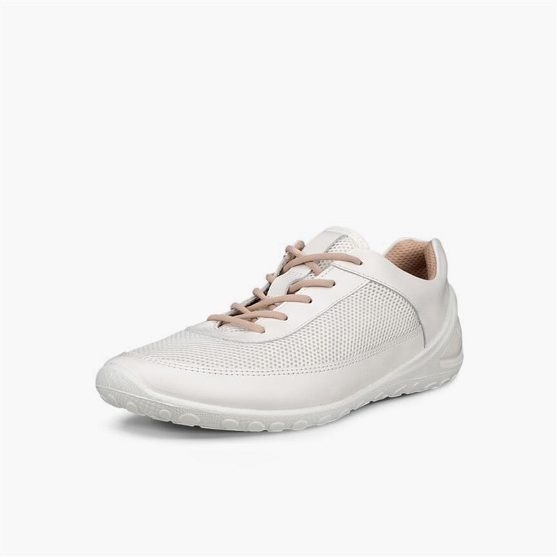 ECCO Womens Biom Everyday Lace Up Trainers White/White - Image 2