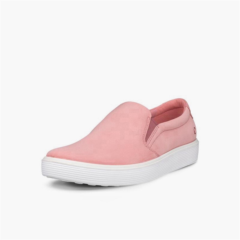 ECCO Womens Soft 60 Slip On Trainers Old Rose - Image 2