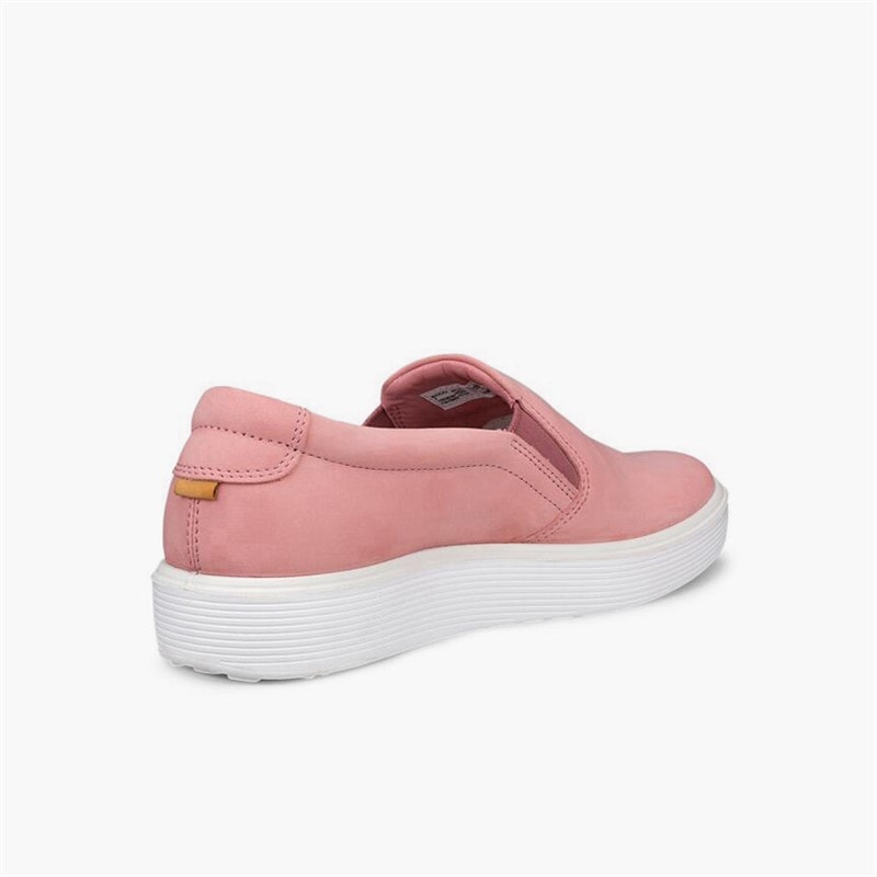 ECCO Womens Soft 60 Slip On Trainers Old Rose - Image 3
