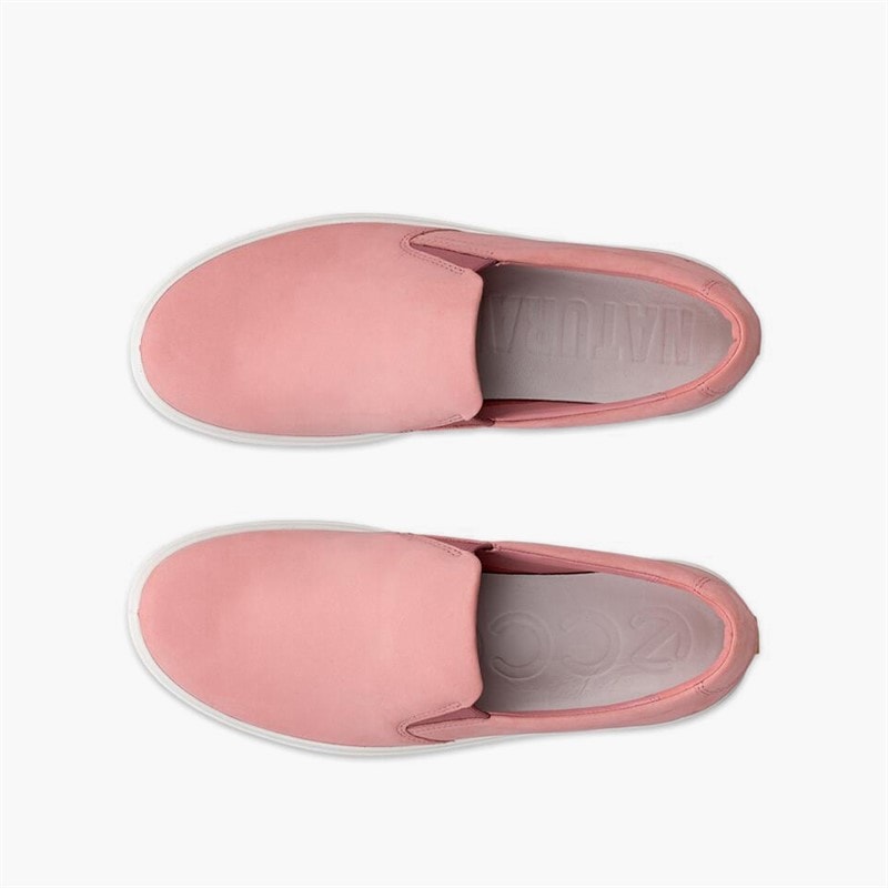 ECCO Womens Soft 60 Slip On Trainers Old Rose - Image 4