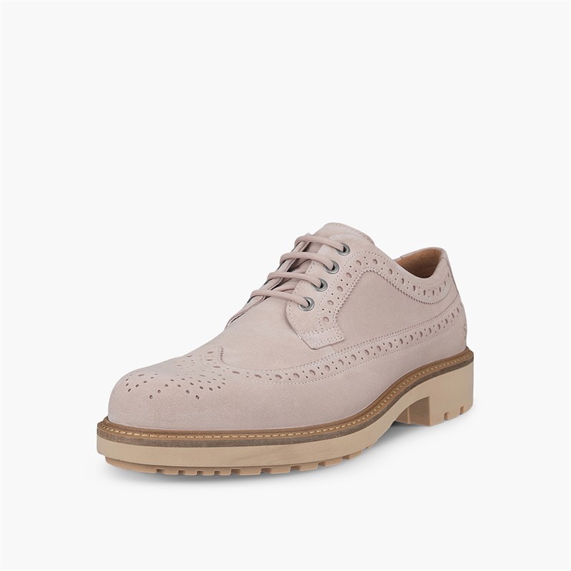 ECCO Mens Metropole Oslo Brogue Shoes Dust - Image 2