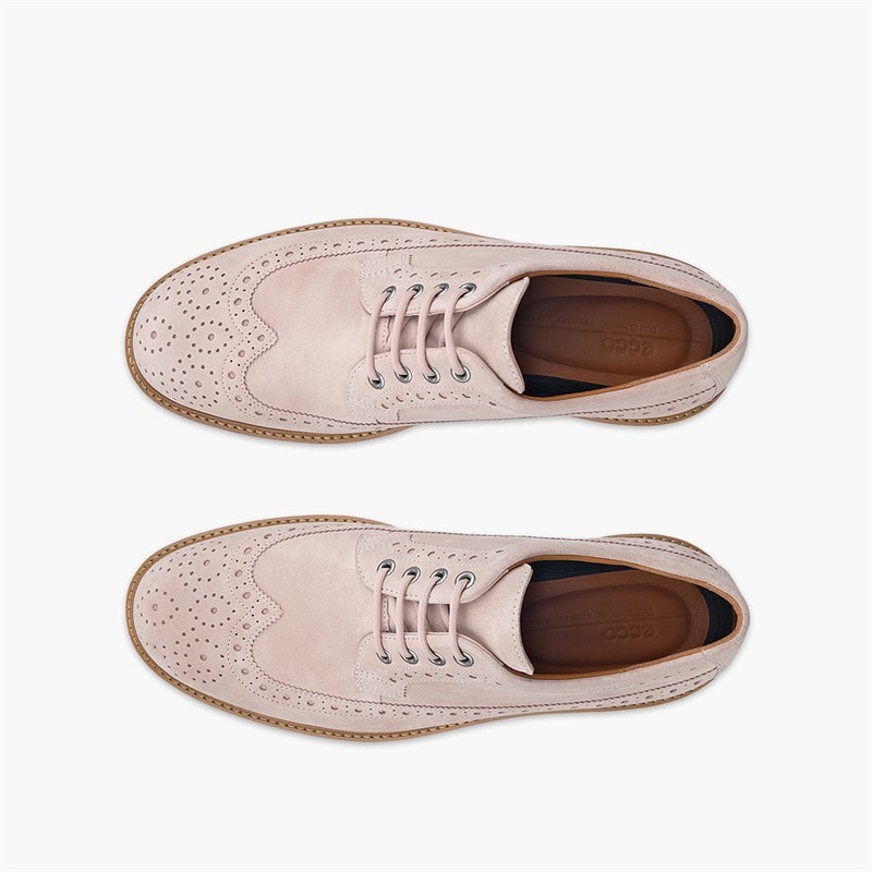 ECCO Mens Metropole Oslo Brogue Shoes Dust - Image 4