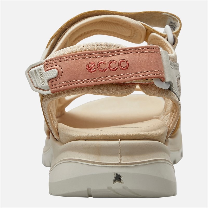 ECCO Womens Offroad Yacatan Nubuck Hiking Sandals Multicolour Straw - Image 3