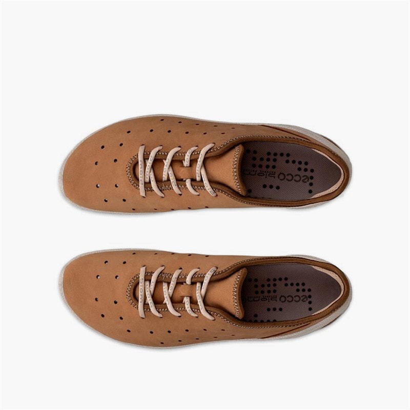 ECCO Womens Biom Everyday Lace Up Trainers Cashmere - Image 4