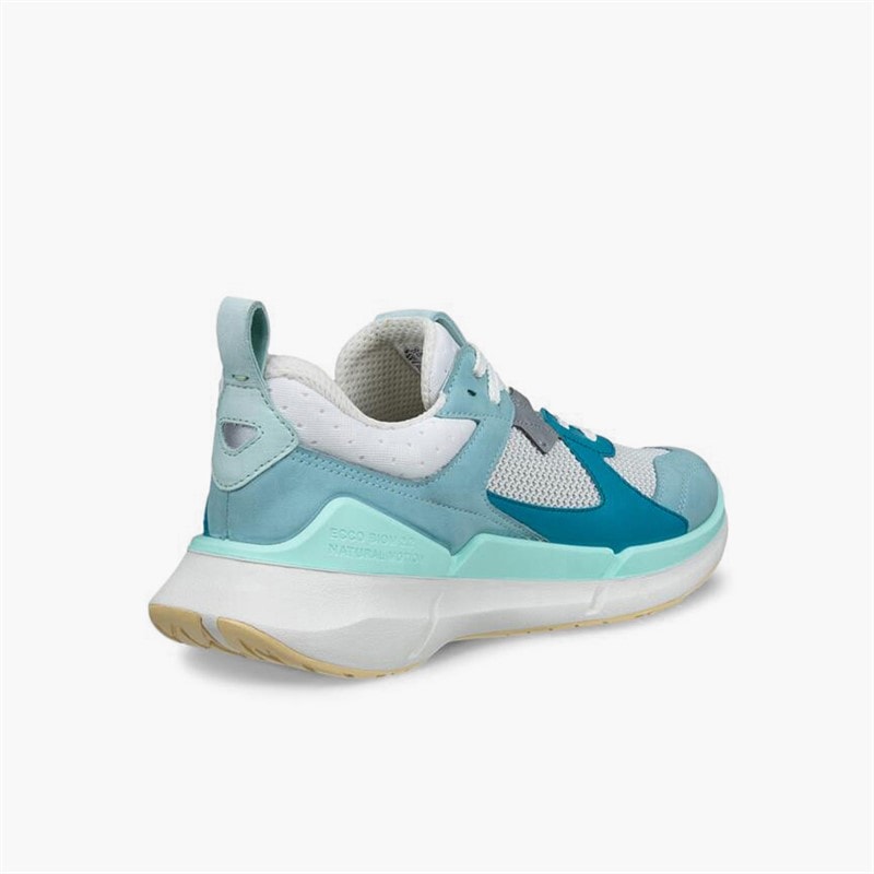 ECCO Womens Biom 2.2 Trainers Aquatic/Pagoda Blue/Shadow White - Image 3