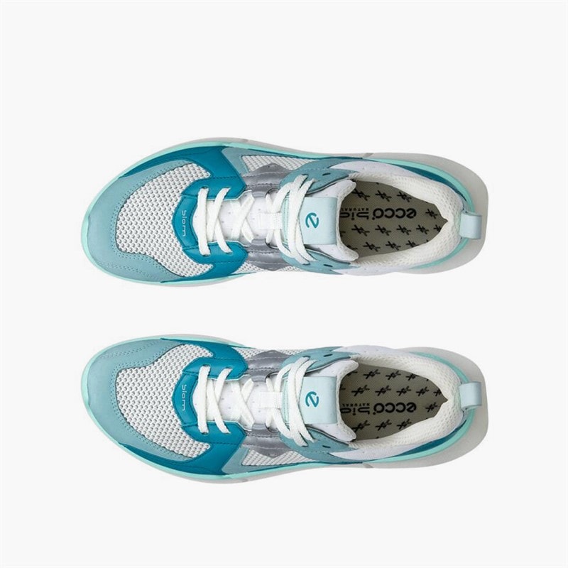 ECCO Womens Biom 2.2 Trainers Aquatic/Pagoda Blue/Shadow White - Image 4