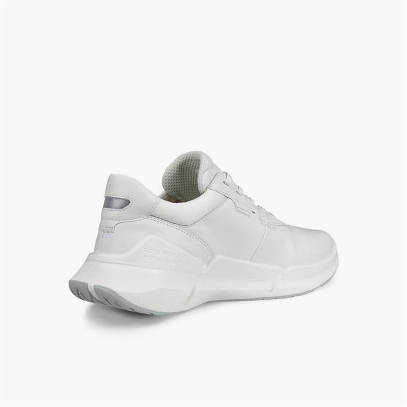 ECCO Womens Biom 2.2 Leather Trainers White - Image 3