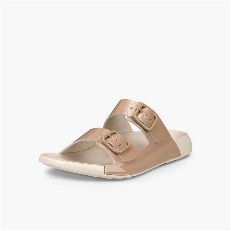 ECCO Womens Cozmo Dual Strap Sandals Nude - Image 2