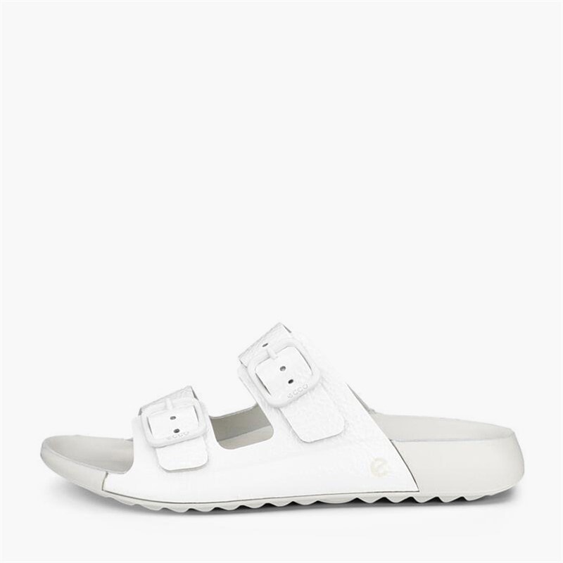 ECCO Womens Cozmo Dual Strap Sandals Bright White - Image 1