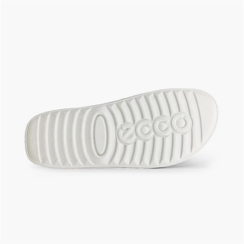 ECCO Womens Cozmo Dual Strap Sandals Bright White - Image 5