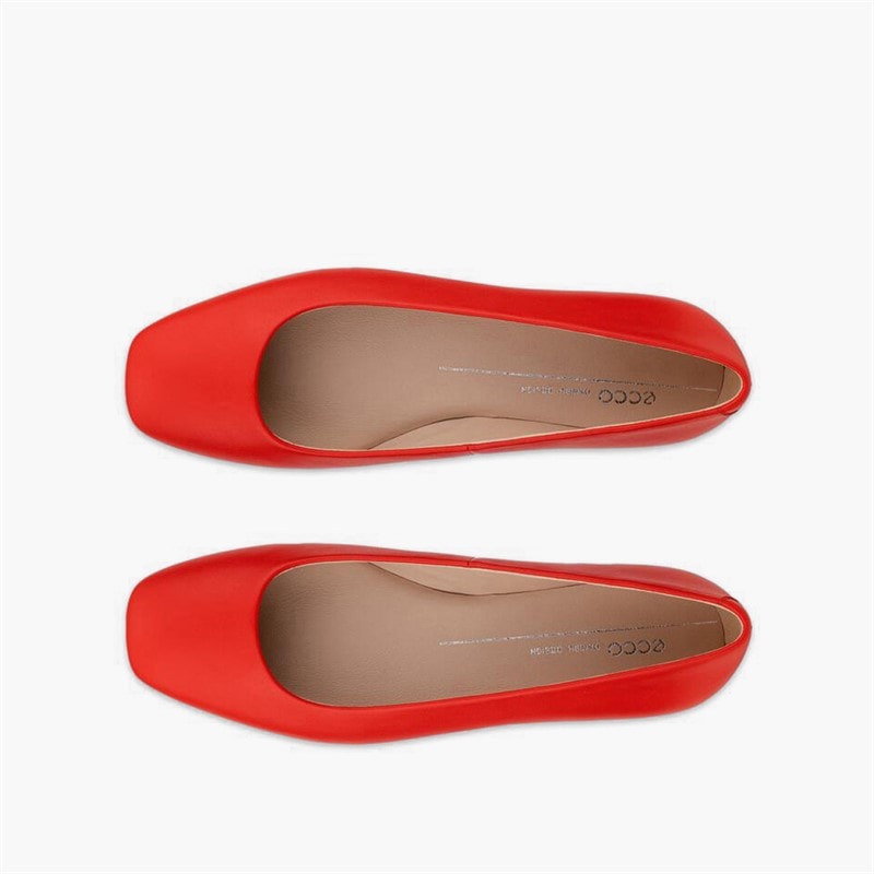 ECCO Womens Margot Ballerina Pumps Scarlet - Image 4