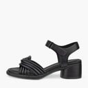 ECCO Womens Sculpted 36 Tube Leather Heeled Sandals Black