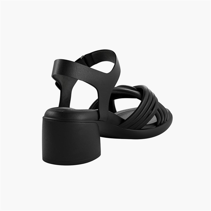 ECCO Womens Sculpted 36 Tube Leather Heeled Sandals Black - Image 3