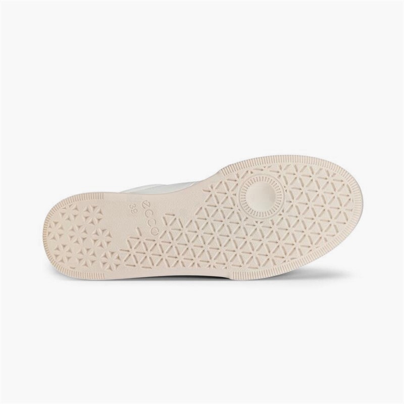 ECCO Womens Street Court Leather Trainers Old Rose/White/Rose Dust - Image 5
