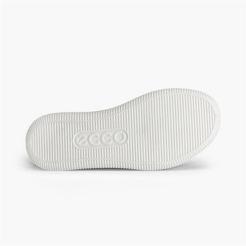 ECCO Womens Soft Zero Leather Trainers Rose Dust - Image 5