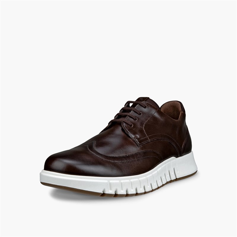 ECCO Mens Gruuv Studio Trainers Cocoa Brown/Mocha - Image 2