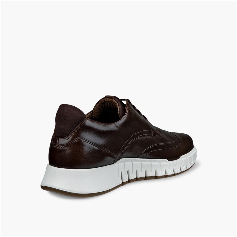 ECCO Mens Gruuv Studio Trainers Cocoa Brown/Mocha - Image 3