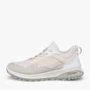 ECCO Womens ULT TRN Nubuck Waterproof Hiking Trainers Gravel/Limestone/Shadow White