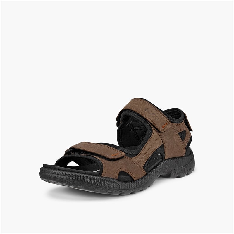 ECCO Mens Offroad Sports Sandals Cocoa Brown/ Black Cocoa Brown/Black - Image 2