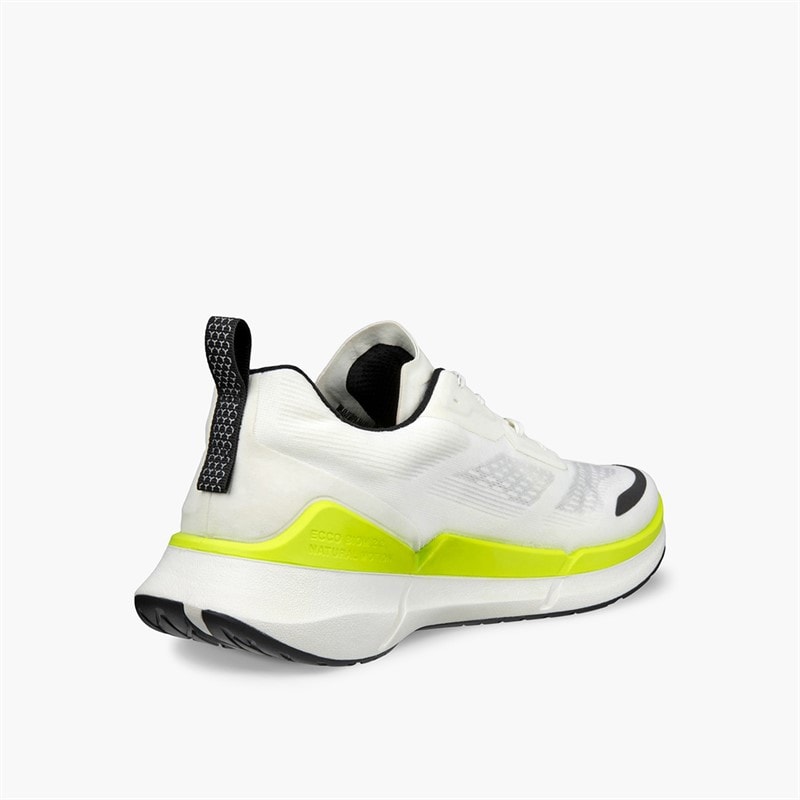 ECCO Mens Biom 2.2 Breathru Trainers White/Lime Punch - Image 3