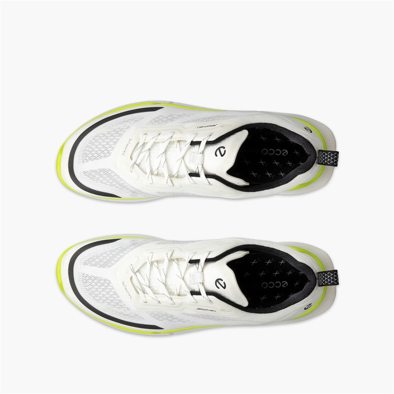 ECCO Mens Biom 2.2 Breathru Trainers White/Lime Punch - Image 4