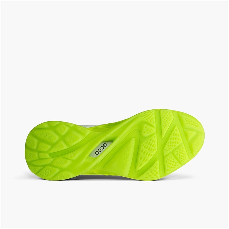 ECCO Mens Biom Infinite Trainers Bright White/Lime Punch - Image 5