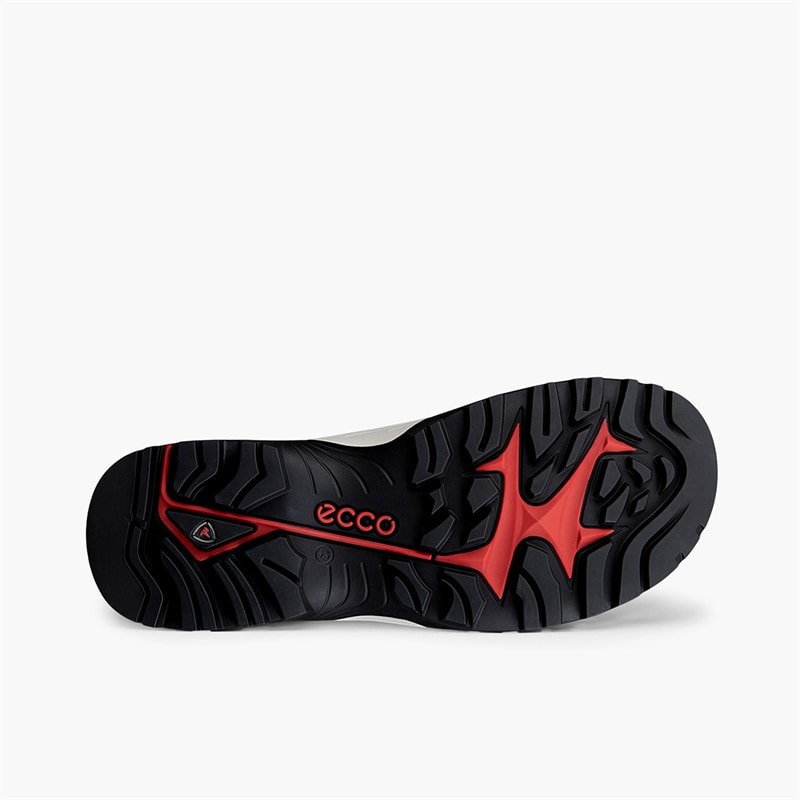 ECCO Mens Offroad Leather X Textile Trainers Black/Black/Magnet - Image 5