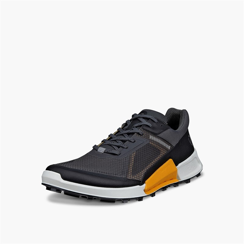 ECCO Mens Biom 2.1 X Country Trail Trainers Black/Magnet/Sunrise - Image 2
