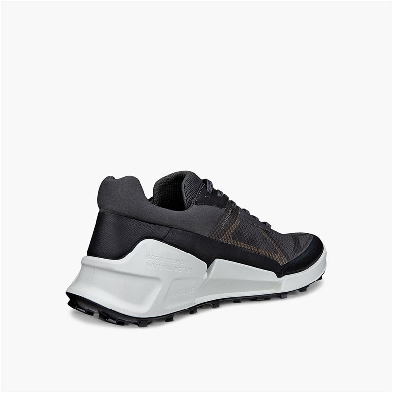 ECCO Mens Biom 2.1 X Country Trail Trainers Black/Magnet/Sunrise - Image 3